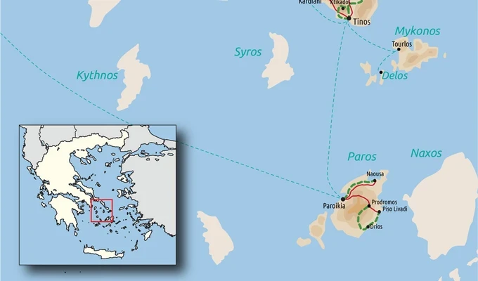 Grand Tour des Cyclades par Andros, Tinos, Mykonos, Delos et Amorgos Grand Tour des Cyclades par Andros, Tinos, Mykonos, Delos et Amorgos