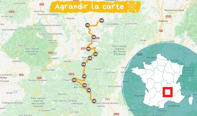 itinéraire chemin de stevenson intégral