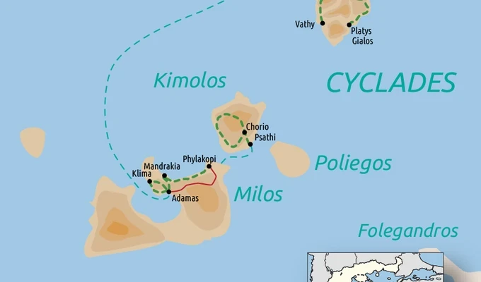 Carte de Sifnos, Milos et Kimolos : merveilles des Cyclades © Nicolas Pagiatis Carte de Sifnos, Milos et Kimolos : merveilles des Cyclades
